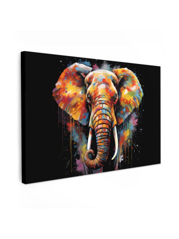 MuchoWow Fotoleinwand Schwarz