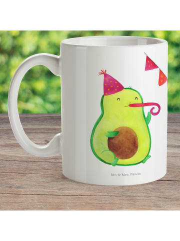 Mr. & Mrs. Panda Kindertasse Avocado Geburtstag ohne Spruch in Weiß
