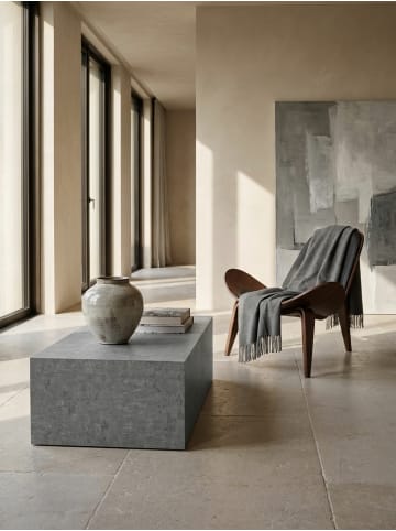 KADIMA DESIGN Couchtisch MONOBLOC 100x50x30 cm in Beton-Optik , Design in Grau
