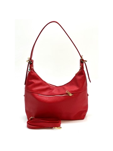 Florence Florence Schultertasche Leder rot ca. 37cm