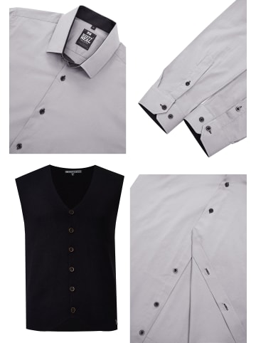 Rusty Neal Hemd mit Weste in Grau