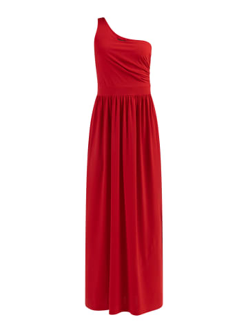 faina One-Shoulder Maxikleid in Rot