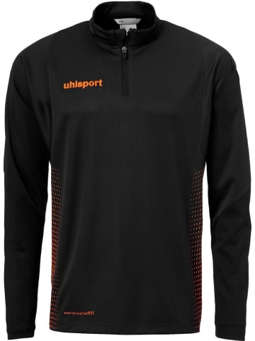 uhlsport  Trainingsjacke "Score 1/4 Zip Top" in Schwarz