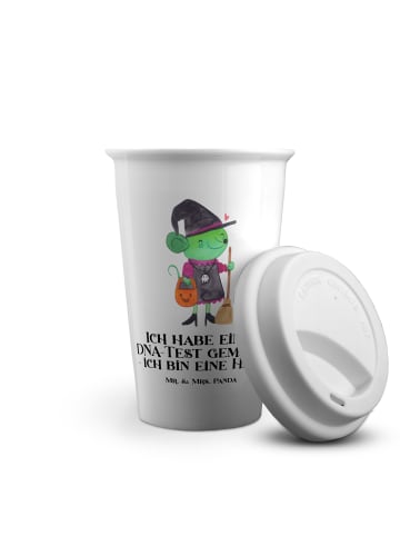 Mr. & Mrs. Panda Becher Halloween Hexe mit Spruch in Weiß