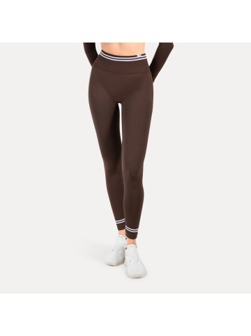 SMILODOX Leggings Miriel in Dunkelbraun