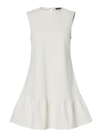 Pieces Midikleid in White Denim
