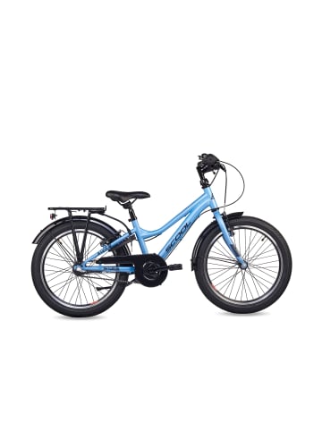 S'COOL Kinderfahrrad - troX 20 Zoll 3-Gang | ab 6 Jahre - Dark Grey/Aqua