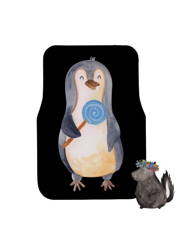 Mr. & Mrs. Panda Fußmatte Fürs Auto Pinguin Lolli ohne Spruch in Schwarz