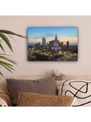 OnlyWow Leinwand Bilder Erleuchtete Stadt