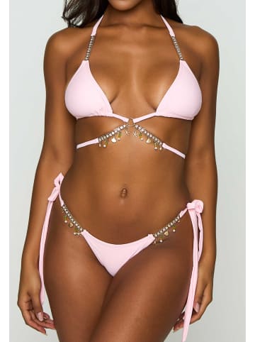 Moda Minx Bikinihose Seychelles Tie Side Brazilian Bikini Bottom in pink