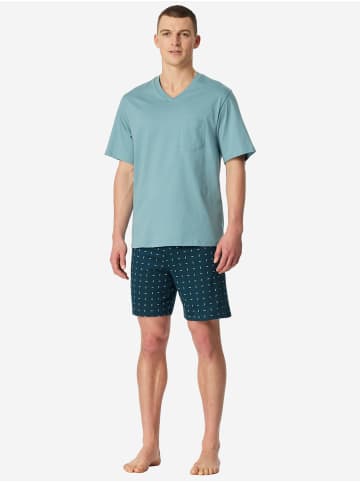 Schiesser Schlafanzug Comfort Essentials in Mint