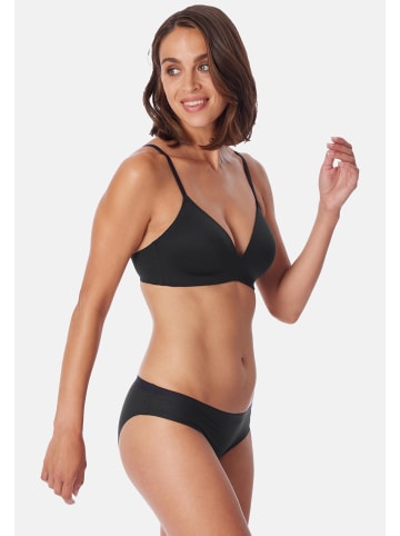 Schiesser Slip Invisible Cotton in Schwarz / braun
