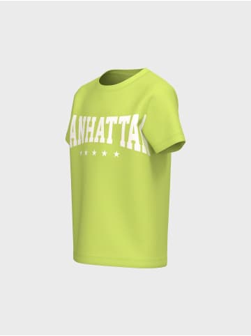 name it T-Shirt 2er-Set Kurzarm Rundhals Regular Fit Print in Gelb-2