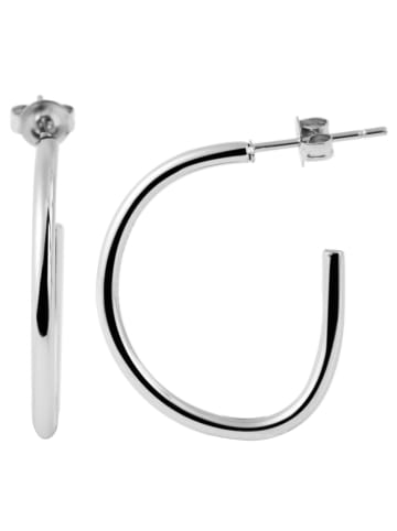 Adeliás Damen Ohrringe – Creole aus Edelstahl in silber