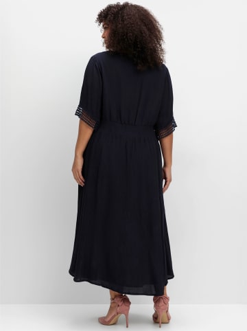 sheego Maxikleid in tiefblau