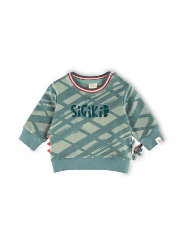 Sigikid Sweatshirt dino world in grün