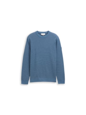 Tom Tailor Pullover in faded uniform blue