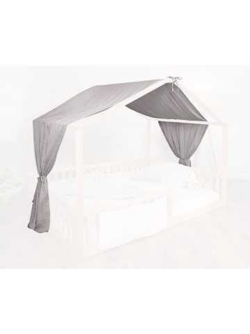 tiSsi tiSsi® Baldachin Musselin für Hausbetten 120-140x200 cm grau