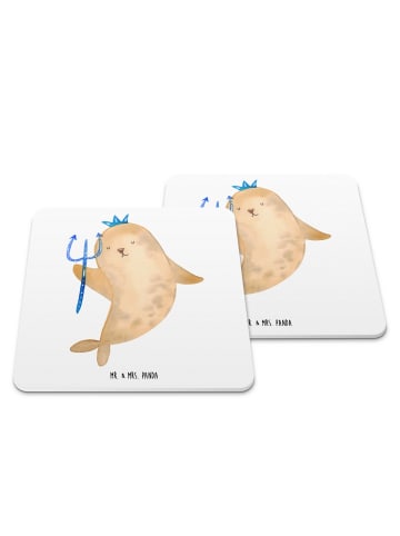 Mr. & Mrs. Panda Untersetzer für Gläser Sternzeichen Wassermann ... in Weiß