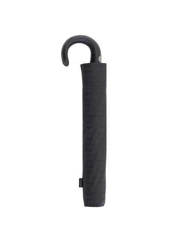 doppler Manufaktur Orion Rancher Taschenschirm 44 cm schwarz-grau