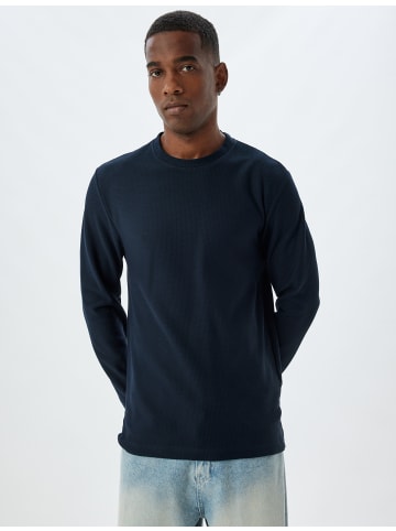 KOTON T-shirt in Marineblau