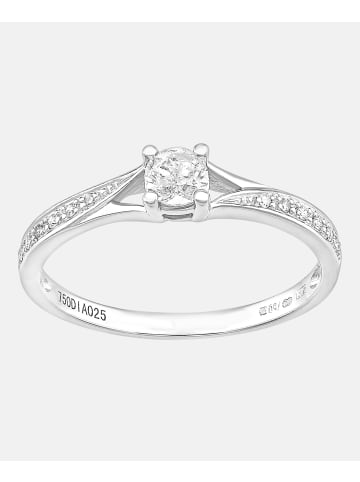 Diamant L'éternel Verlobungsring aus 750 Weißgold mit 0.25 Karat Diamant