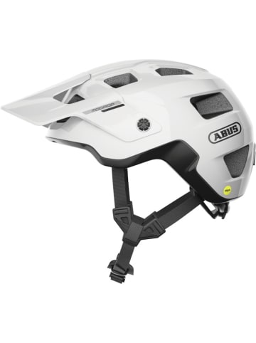 ABUS Mountainbike Helm MODROP MIPS in shiny white