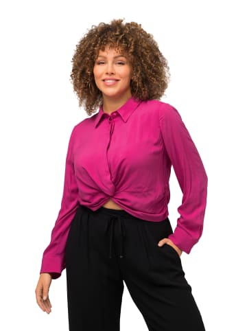 Ulla Popken Hemdbluse in fuchsia pink