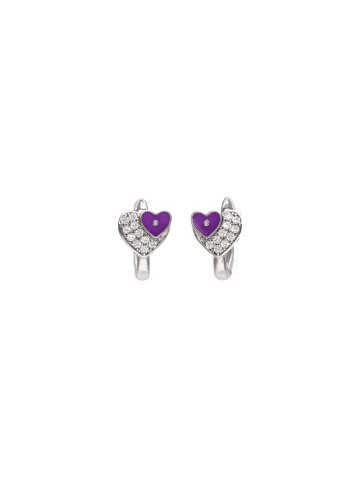NAEMI Women Earrings in Silver Violet