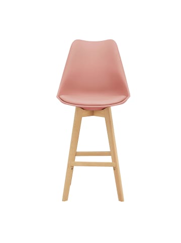 en.casa 6er-Set Barstuhl Lublin in Rosa (H)105cm (B)48cm (T)58cm