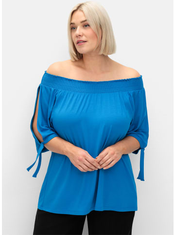 sheego T-Shirt in kobaltblau