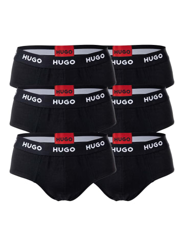 HUGO Slip 6er Pack in Schwarz