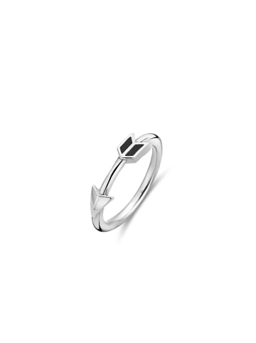 Ti Sento Milano Ring "Pfeil mit Onyx" in Silber