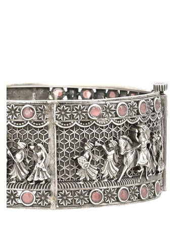 gaya Damen Armband in Silber Pink