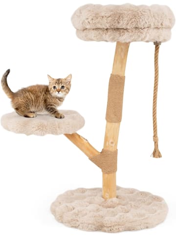 COSTWAY 90 cm Kratzbaum Holz in Beige