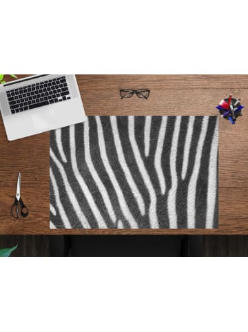 cover-your-desk.de  Schreibtischunterlage" Zebra Muster" in Schwarz/Weiß (L)60 x (B)40