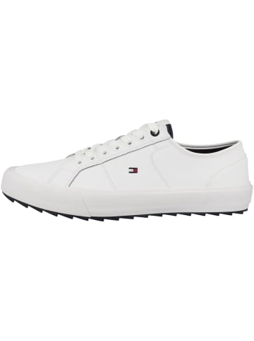 Tommy Hilfiger Sneaker low Core Vulcanized Cleated Leather in weiss