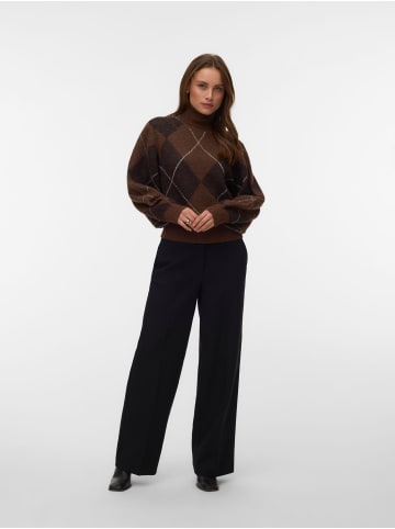 Vero Moda Strickpullover in Cocoa Brown