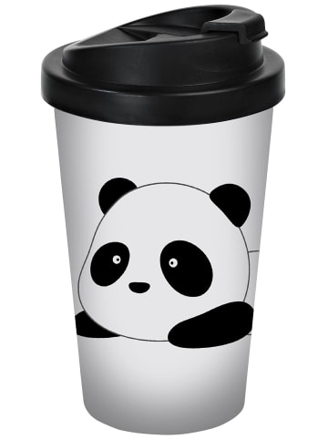 Geda Labels Coffee to go Becher Panda Cute in Weiß - 400 ml