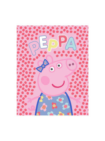 Peppa Pig Decke 130x160cm – Flanell-Fleece Dots Design