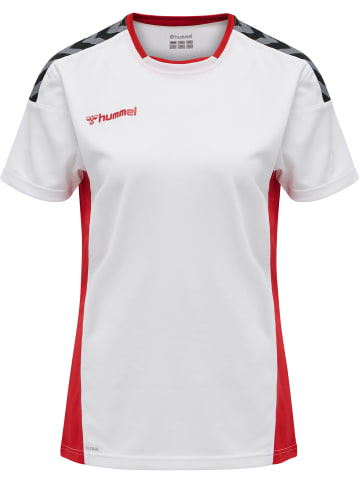 Hummel Frauentrikot S/S Hmlauthentic Poly Jersey Woman S/S in WHITE/TRUE RED