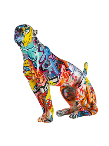 GILDE Figur Gepard "Street Art" in Bunt - H. 33 cm - B . 33 cm