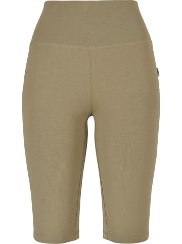 Urban Classics Urban Classics Damen Ladies Organic Stretch Jersey Cycle Shorts in khaki