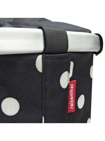 KLICKfix reisenthel Bikebasket 15 - Lenkerkorb 35 cm (twist sage) in black dots