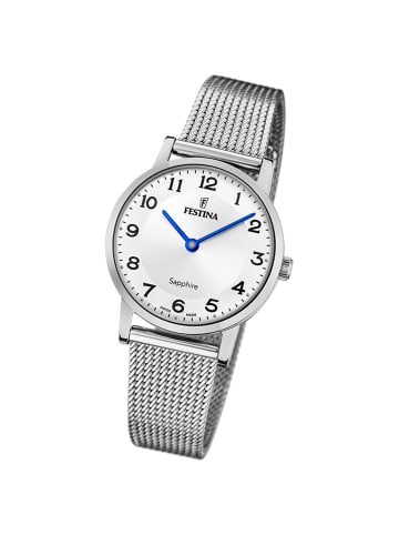 Festina Analog-Armbanduhr Festina Swiss Made silber klein (ca. 29,3mm)