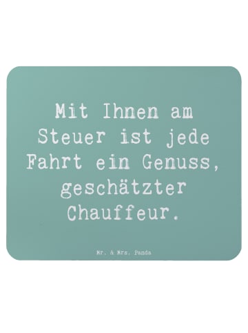 Mr. & Mrs. Panda Mousepad Spruch Chauffeur Genussfahrt mit Spruch in Meeresbrise