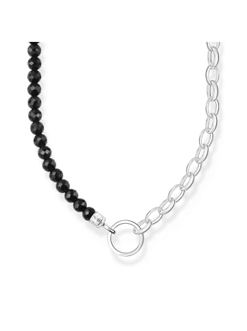 Thomas Sabo Kette Mit Schwarzen Perlen in silber, schwarz