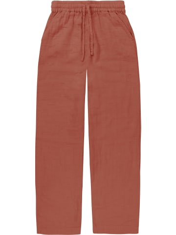 Janice Damen Musselin Hemdbluse mit langer Hose in Terracotta
