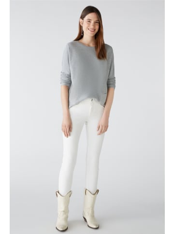 Oui Pullover KEIKO in light grey