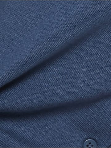 Marie Lund Kurzarm-Strickjacke in indigo - 0004